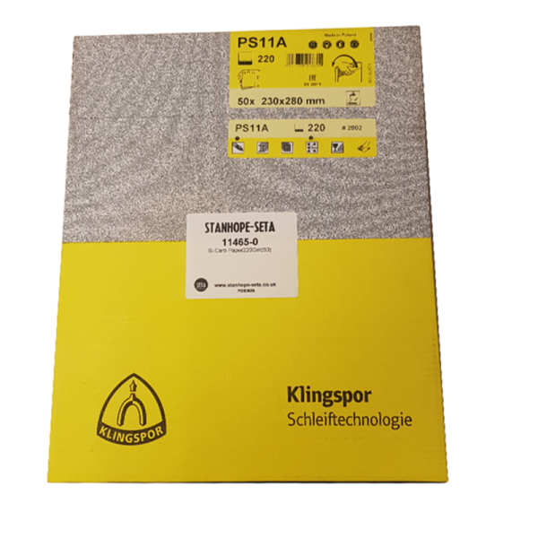 1675: Silicon Carbide Paper P220 FEPA Grade  (Pack of 50)